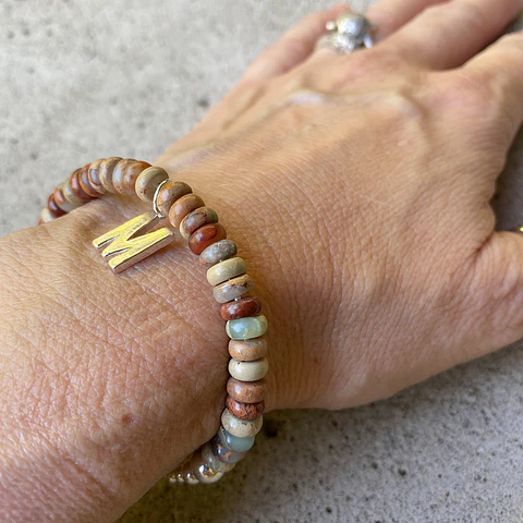 Pulsera Agalmatolite Inicial