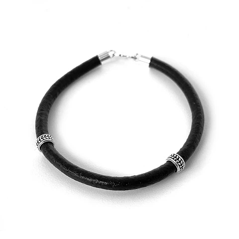 Pulsera Cuero Espigas