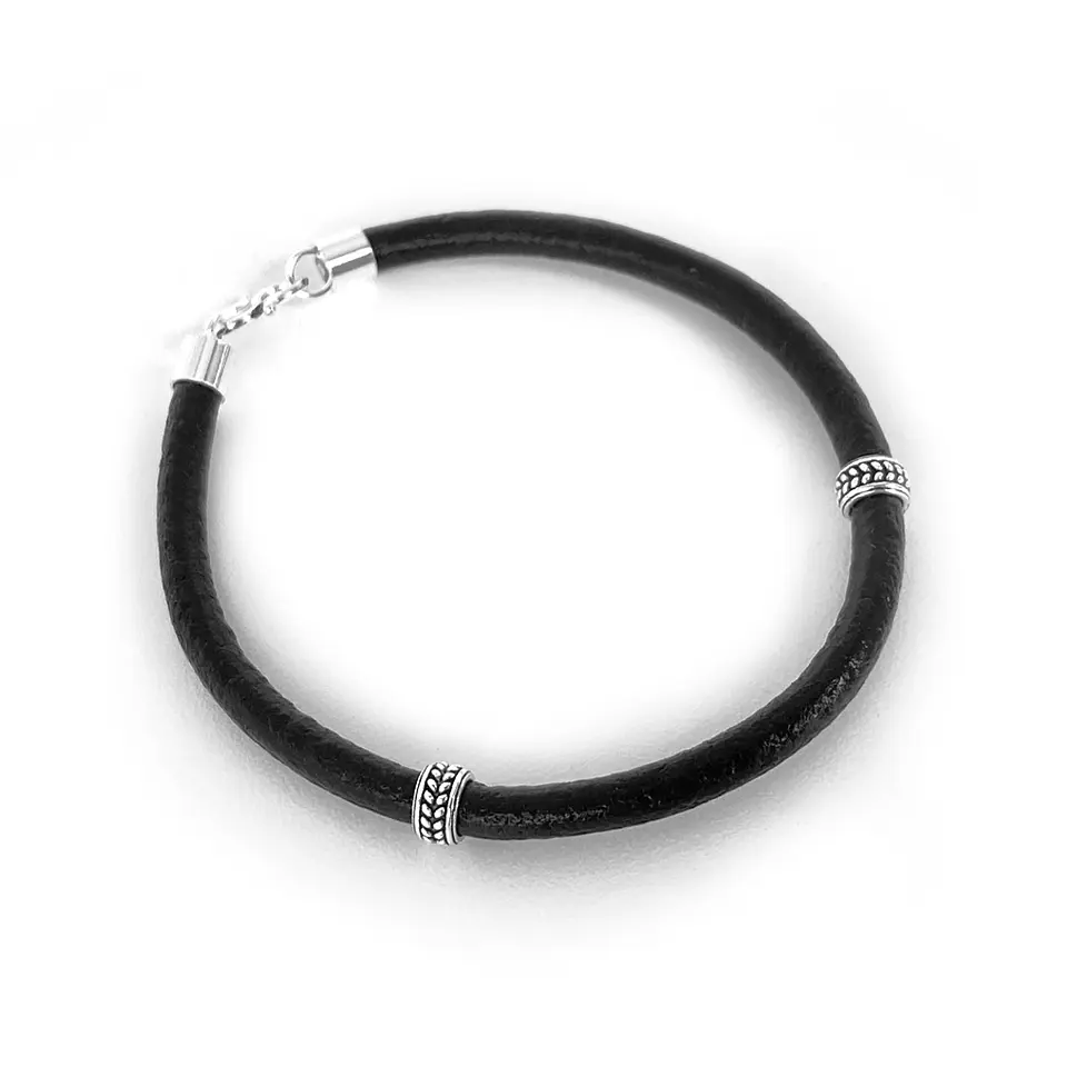 Pulsera Cuero Espigas 3