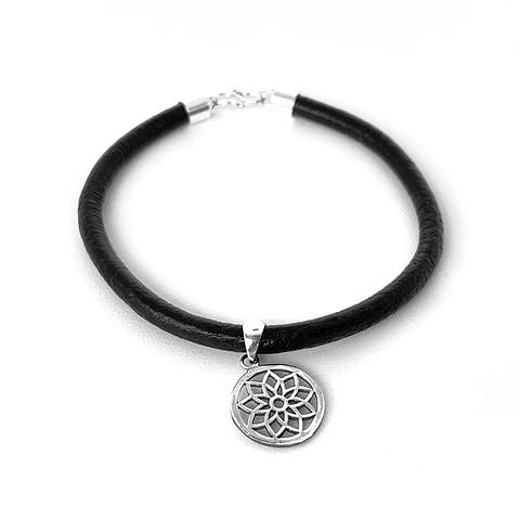 Pulsera Cuero Mandala