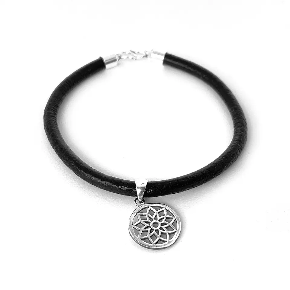 Pulsera Cuero Mandala 2