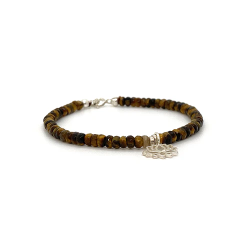 Pulsera Ojo de Tigre Loto