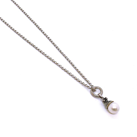 Collar Argolla Perla Loto