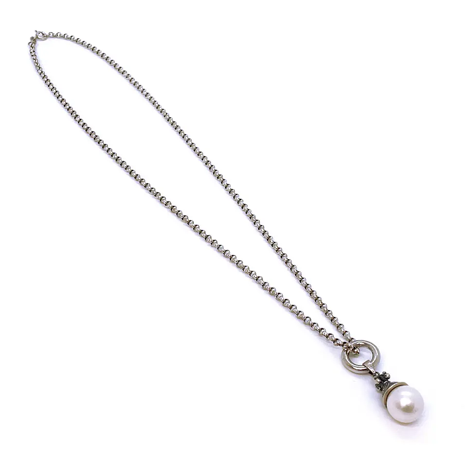 Collar Argolla Perla Loto 3