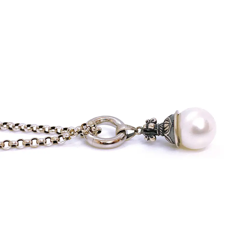 Collar Argolla Perla Loto 4