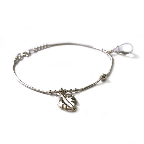 Pulsera Hoja Cuarzo Cristal