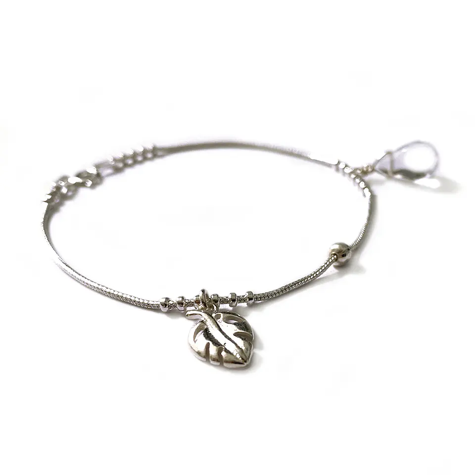 Pulsera Hoja Cuarzo Cristal 2