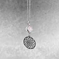 Collar Mandala Pendulo Cuarzo Rosado - Miniatura 1