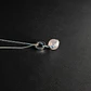 Collar Argolla Esfera Cuarzo Rosado - Miniatura 3