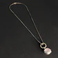 Collar Argolla Esfera Cuarzo Rosado - Miniatura 4