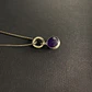 Collar Argolla Esfera Amatista - Miniatura 1