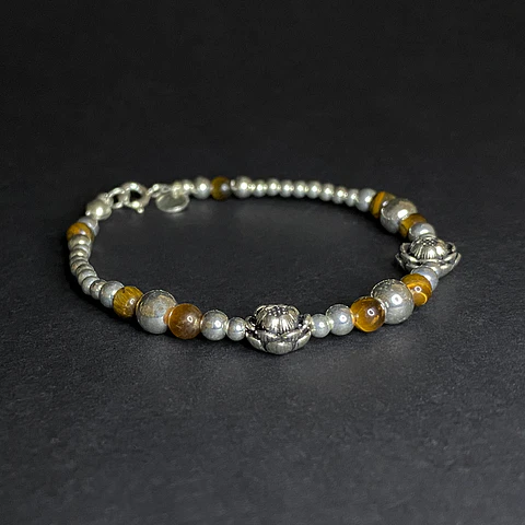 Pulsera Ojo de Tigre Lotos