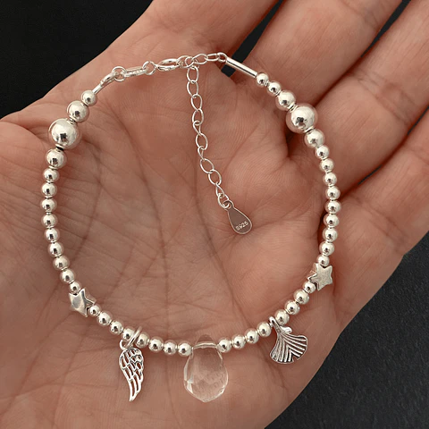 Pulsera Colgantes Cuarzo