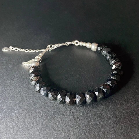 Pulsera Ágata Negra Ala