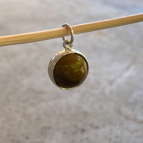 Colgante Esfera Ojo de Tigre Lisa