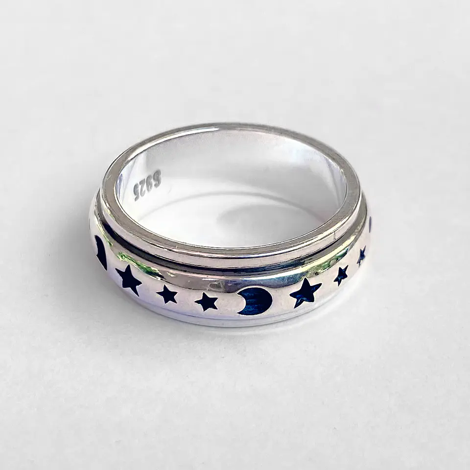 Anillo Estrellas Giratorio 6
