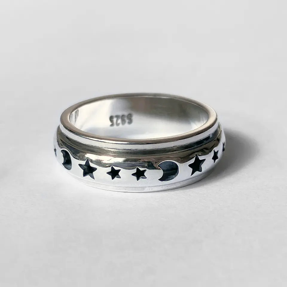Anillo Estrellas Giratorio 4