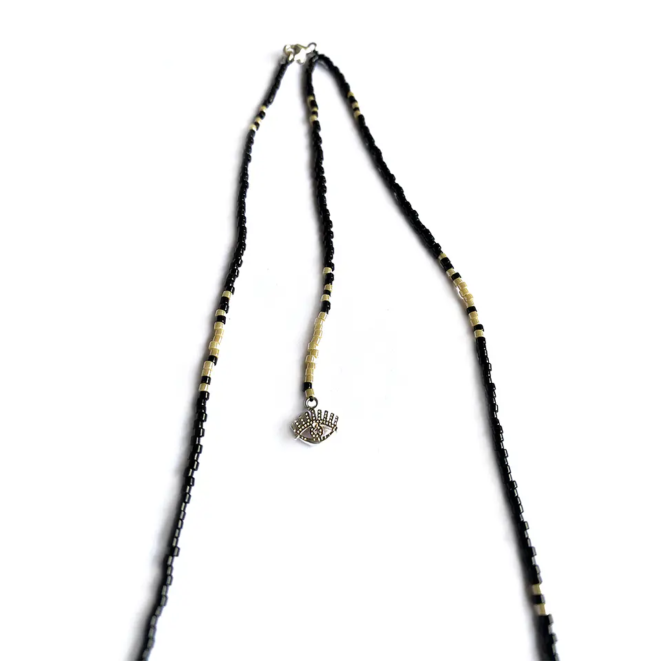 Collar Mostacillas Ojo 2