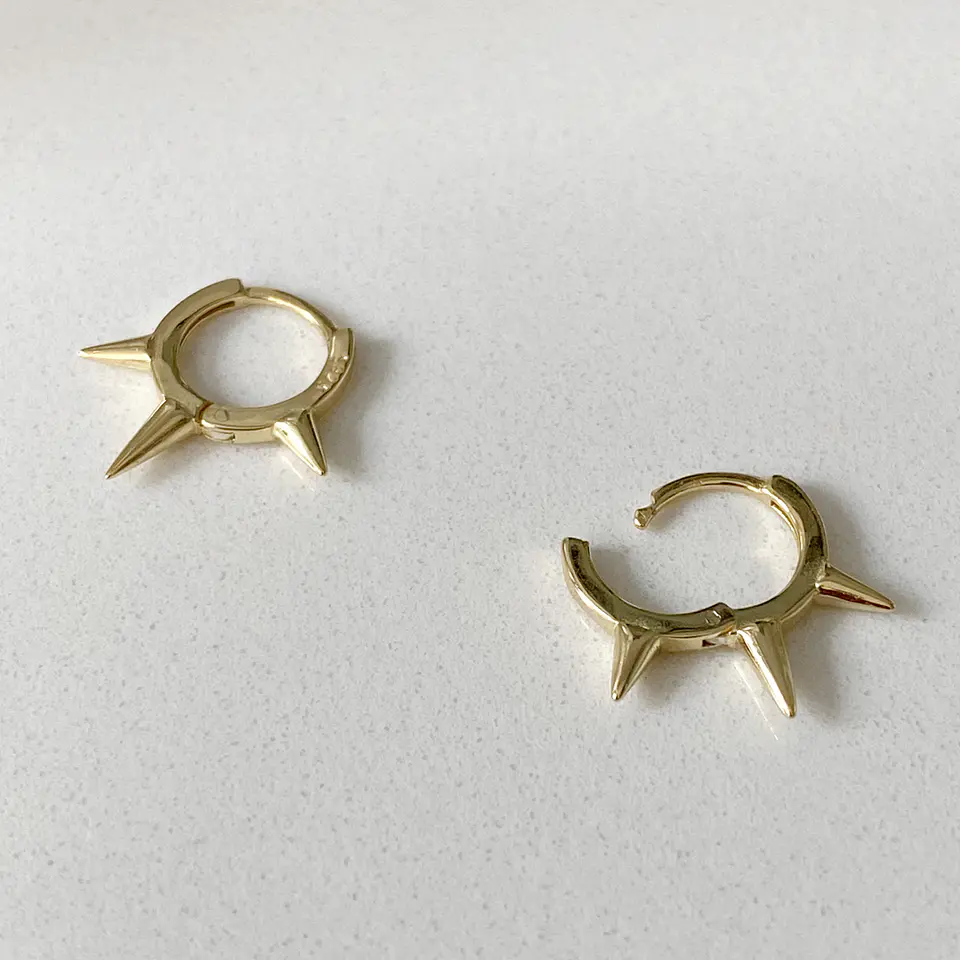 Aros Puntas Oro 3