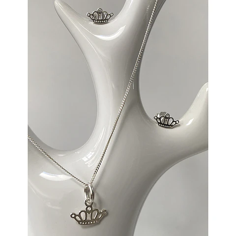 Conjunto Collar + Aros Corona
