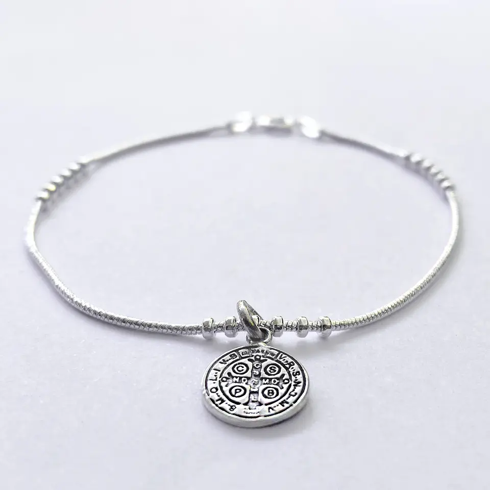 Pulsera Medalla San Benito 2