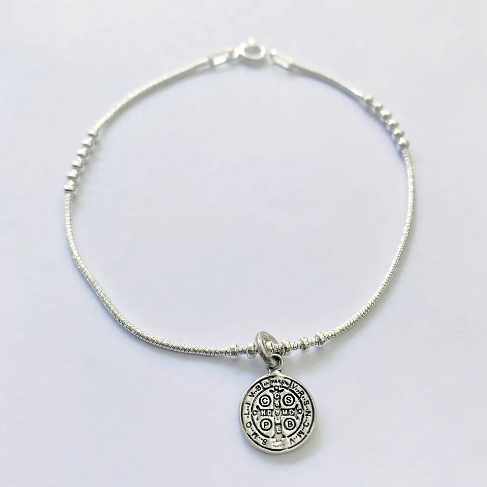 Pulsera Medalla San Benito 3