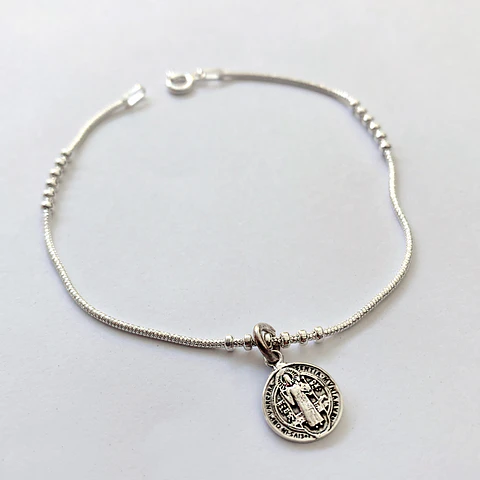 Pulsera Medalla San Benito