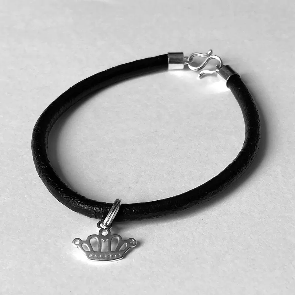 Pulsera Cuero Corona 5