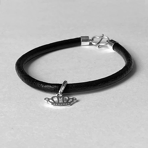 Pulsera Cuero Corona