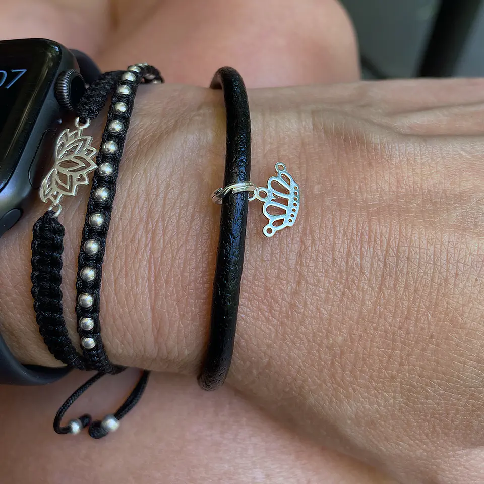 Pulsera Cuero Corona 2
