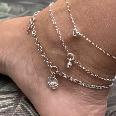 Tobillera Bola Plata