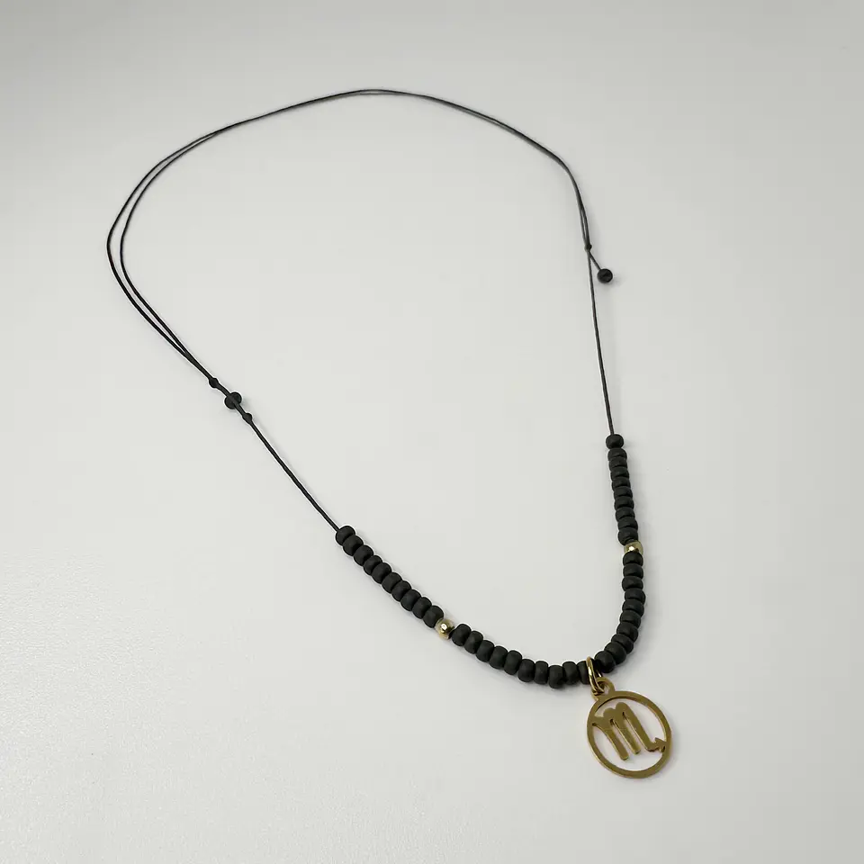 Collar Miyuki Signos Dorado 1