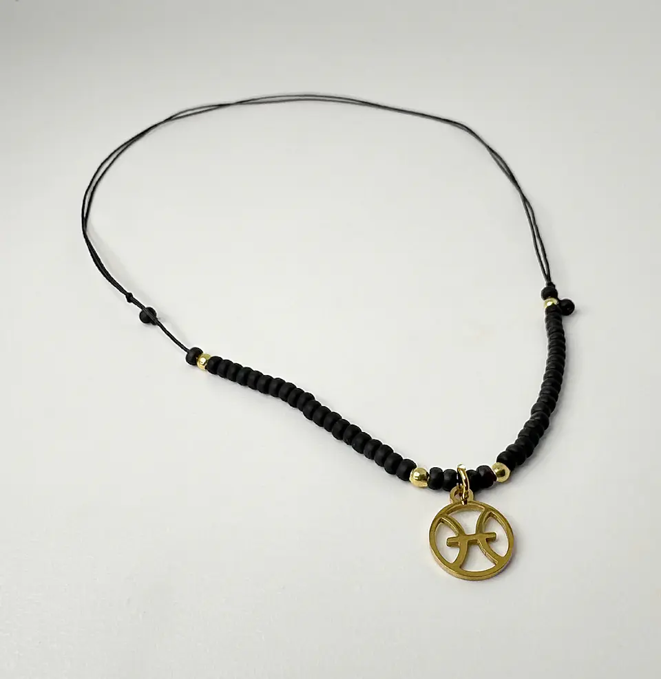 Collar Miyuki Signos Dorado 4