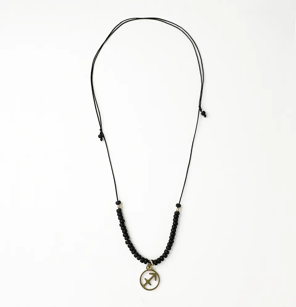 Collar Miyuki Signos Dorado 7