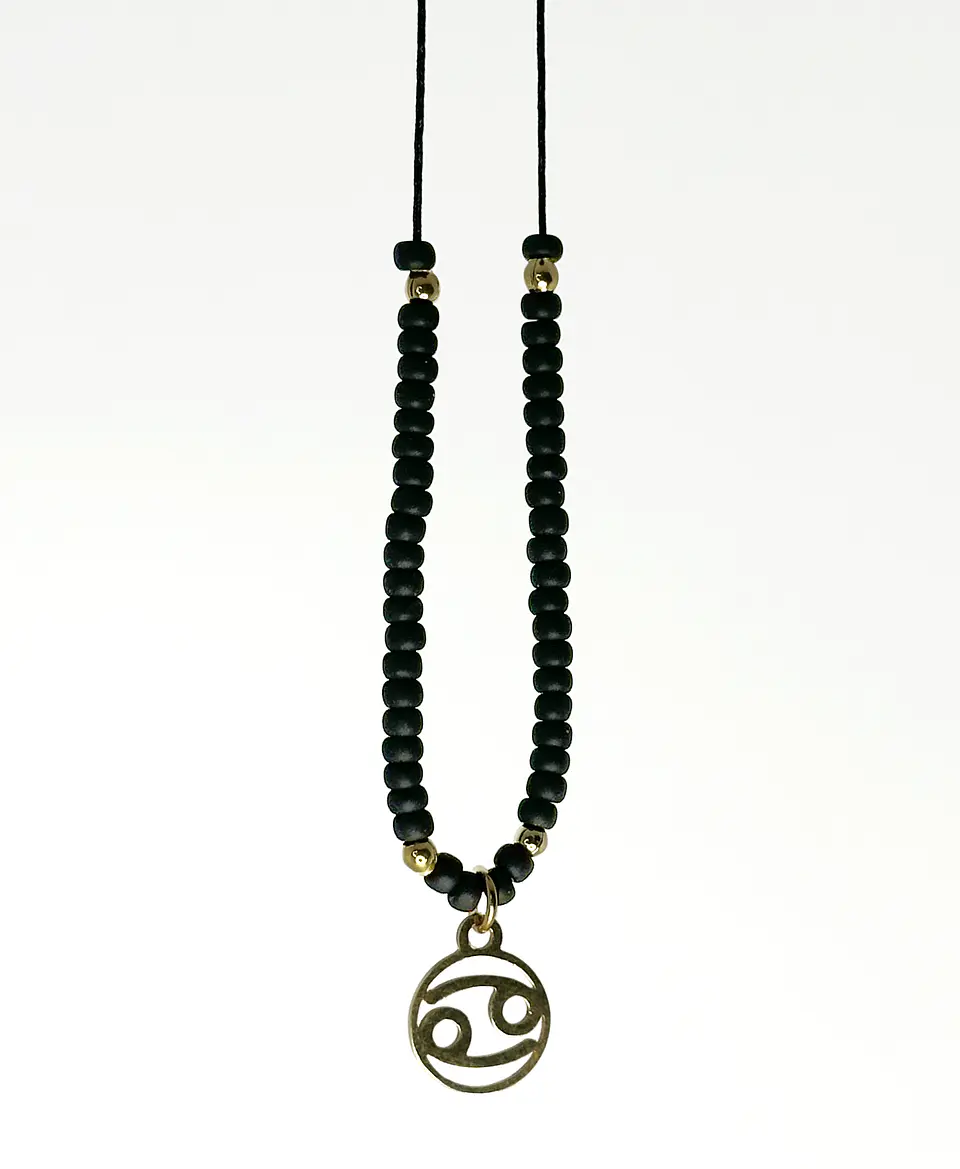 Collar Miyuki Signos Dorado 9