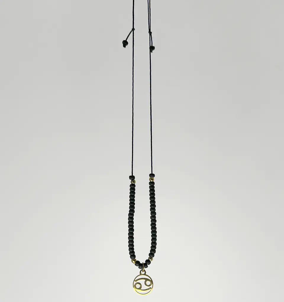 Collar Miyuki Signos Dorado 10