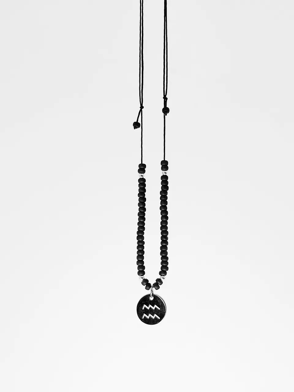 Collar Miyuki Signos Plateado 5