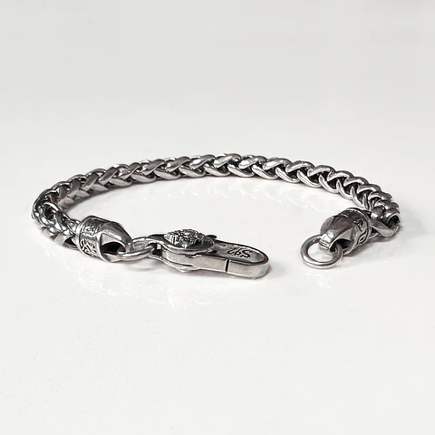 Pulsera Cadena Tejido Cáñamo