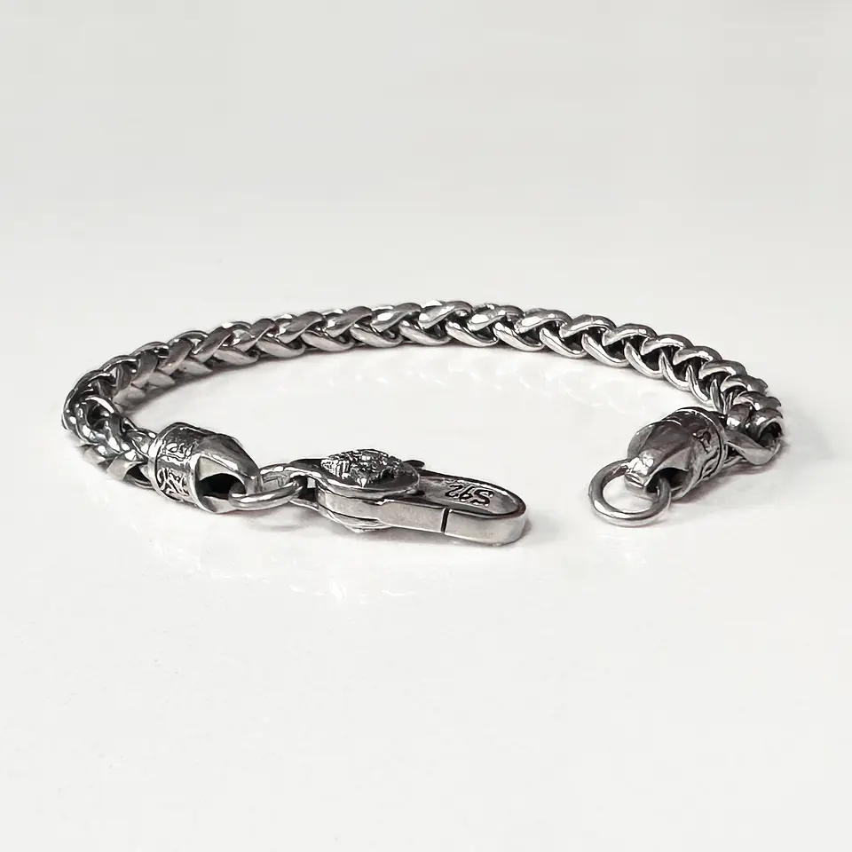 Pulsera Cadena Tejido Cáñamo 2