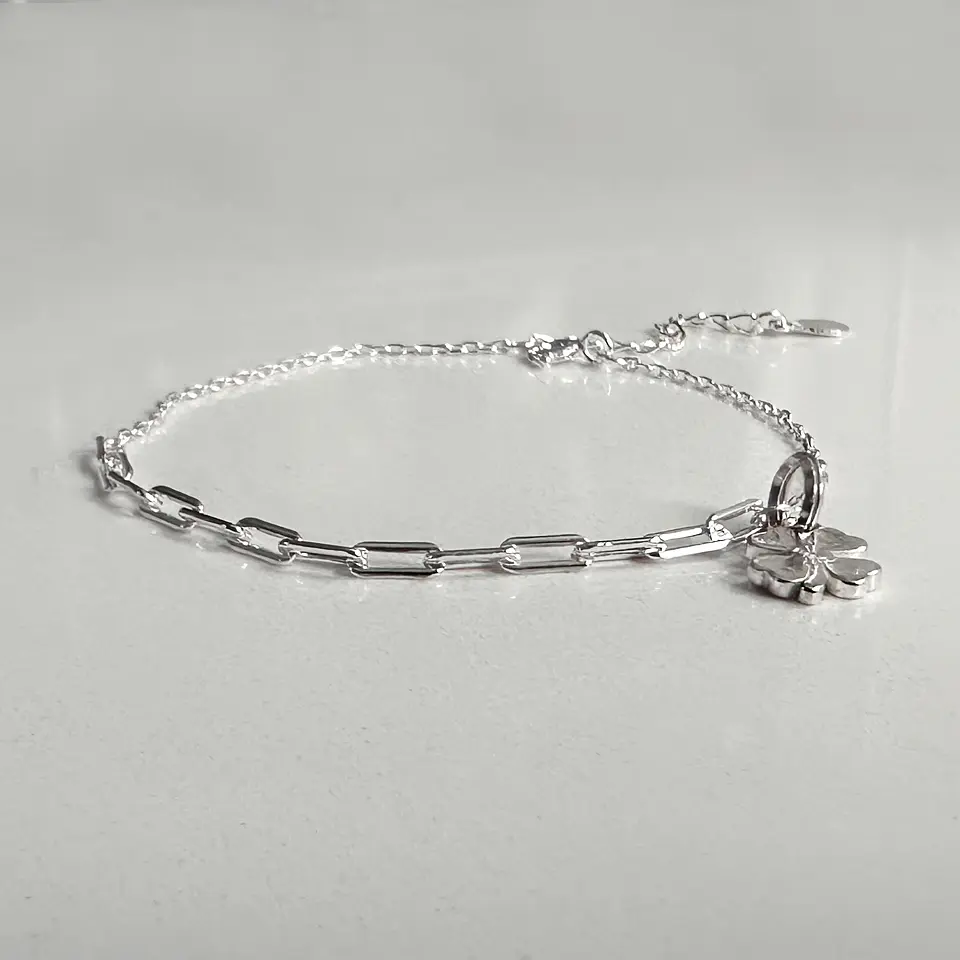 Pulsera Mezcla Cadena Trébol 2