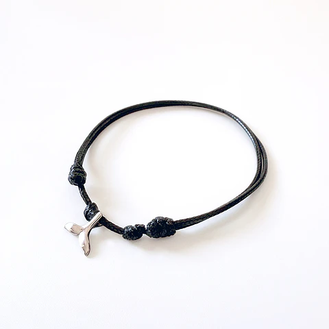 Pulsera Cuero Nudo Aleta