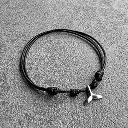 Pulsera Cuero Nudo Aleta