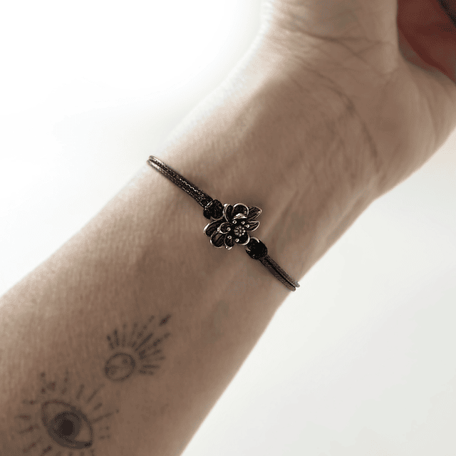 Pulsera Cordón Flor Renacer