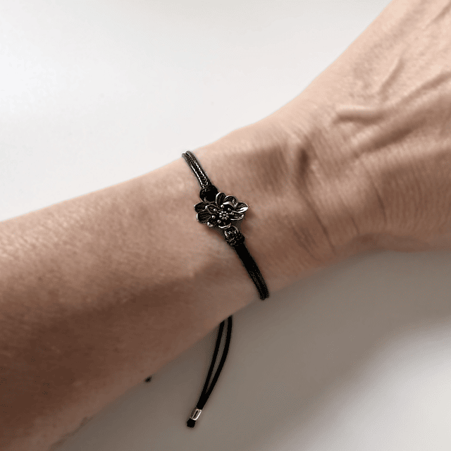 Pulsera Cordón Flor Renacer