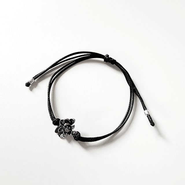 Pulsera Cordón Flor Renacer