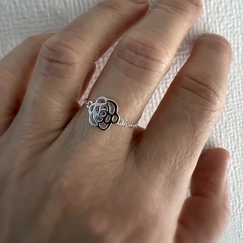Anillo Cadena Rosa
