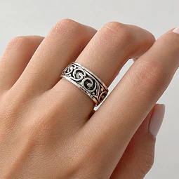 Anillo Tribal Giratorio