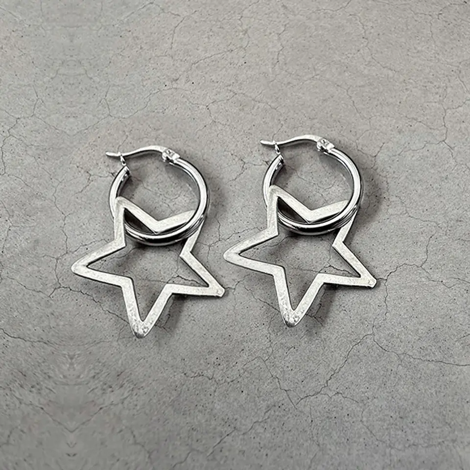 Aro Argolla Estrella Calada 4