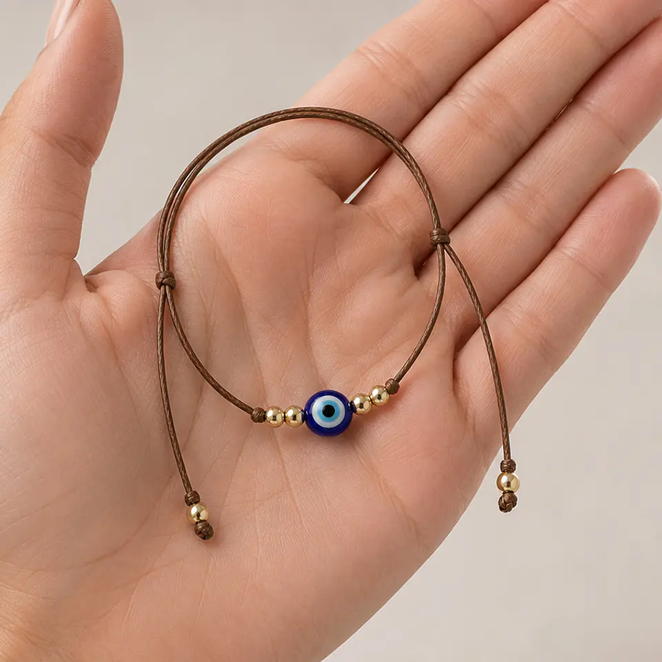 Pulsera Cordón Ojito Turco 3