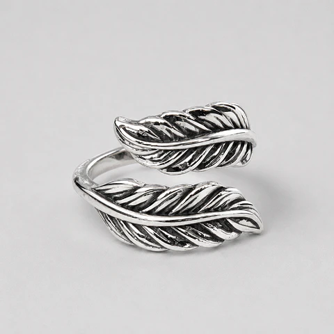 Anillo Doble Hojas